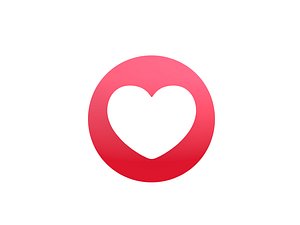 Animated Facebook Love Reaction Button