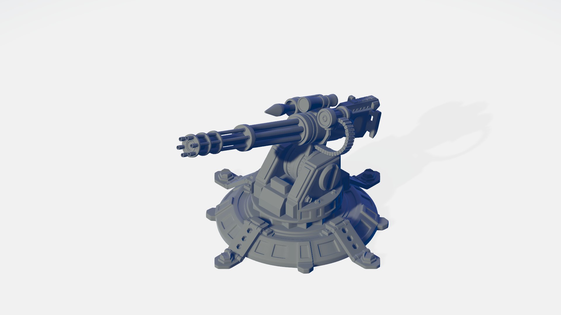 Gun turret 3D model - TurboSquid 1671348