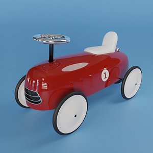 3D model Pedal Car Original Retro Decorative Toy