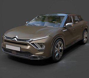 Citroen C5 X Fastback Crossover - High-Poly 3D Model
