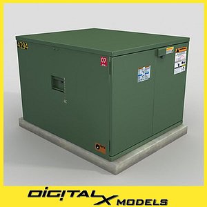 3d model of electrical box 3