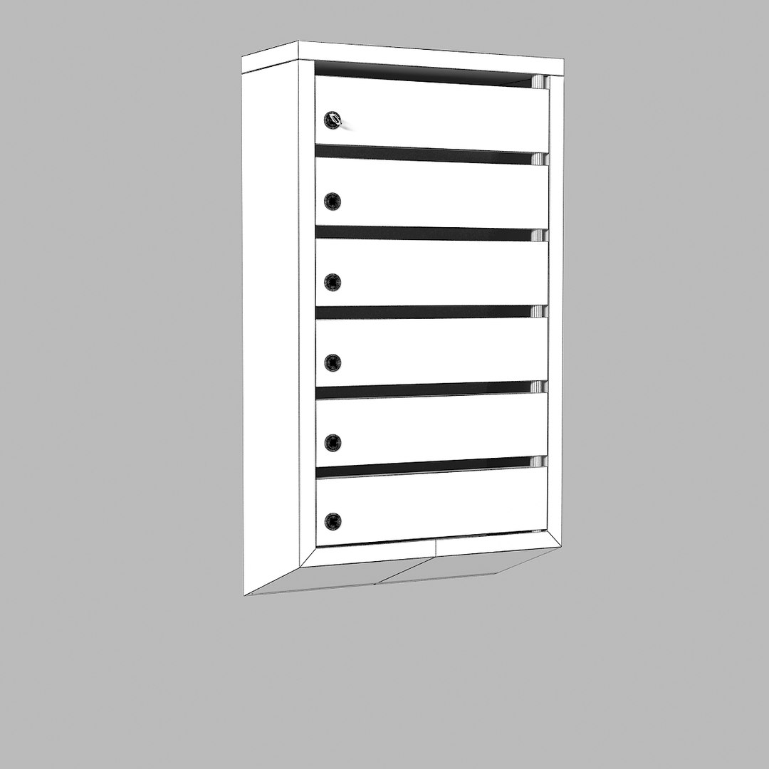 3d Post Box Postal Model