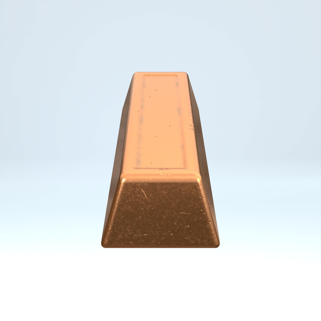 3D Copper Ingot model https://p.turbosquid.com/ts-thumb/vF/fcgWXH/uC/animation/jpg/1761737387/1920x1080/turn_fit_q99/0921b56e553dacfb65ca2a010641252cf6e50139/animation-1.jpg
