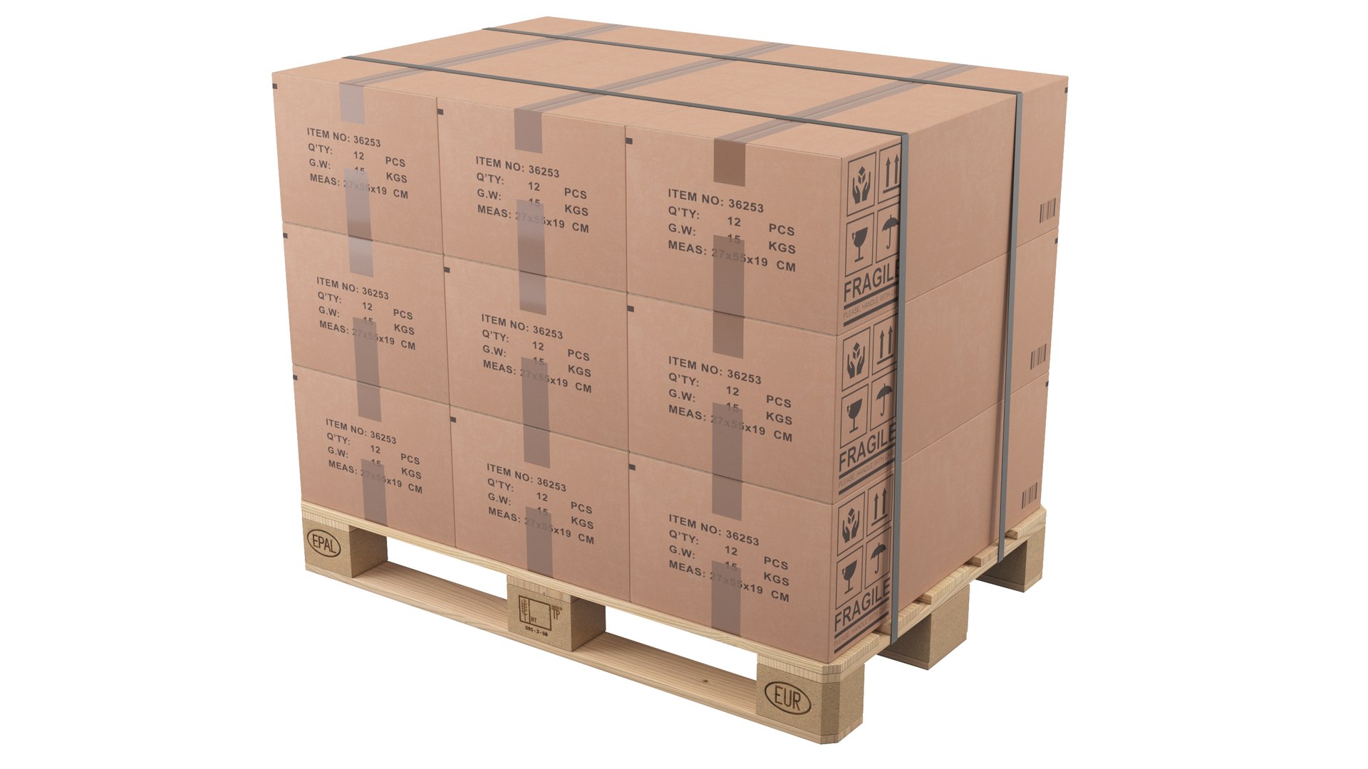 Pallet With Boxes Model TurboSquid 1991153 — free download
