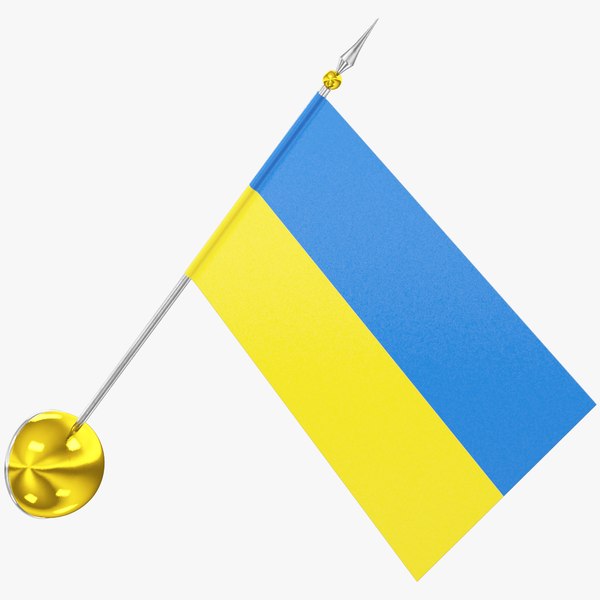 3D Ukrainian Flag V9