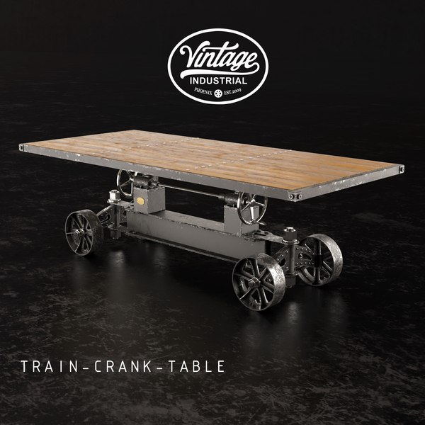 Dining table train crank 3D model TurboSquid 1174528