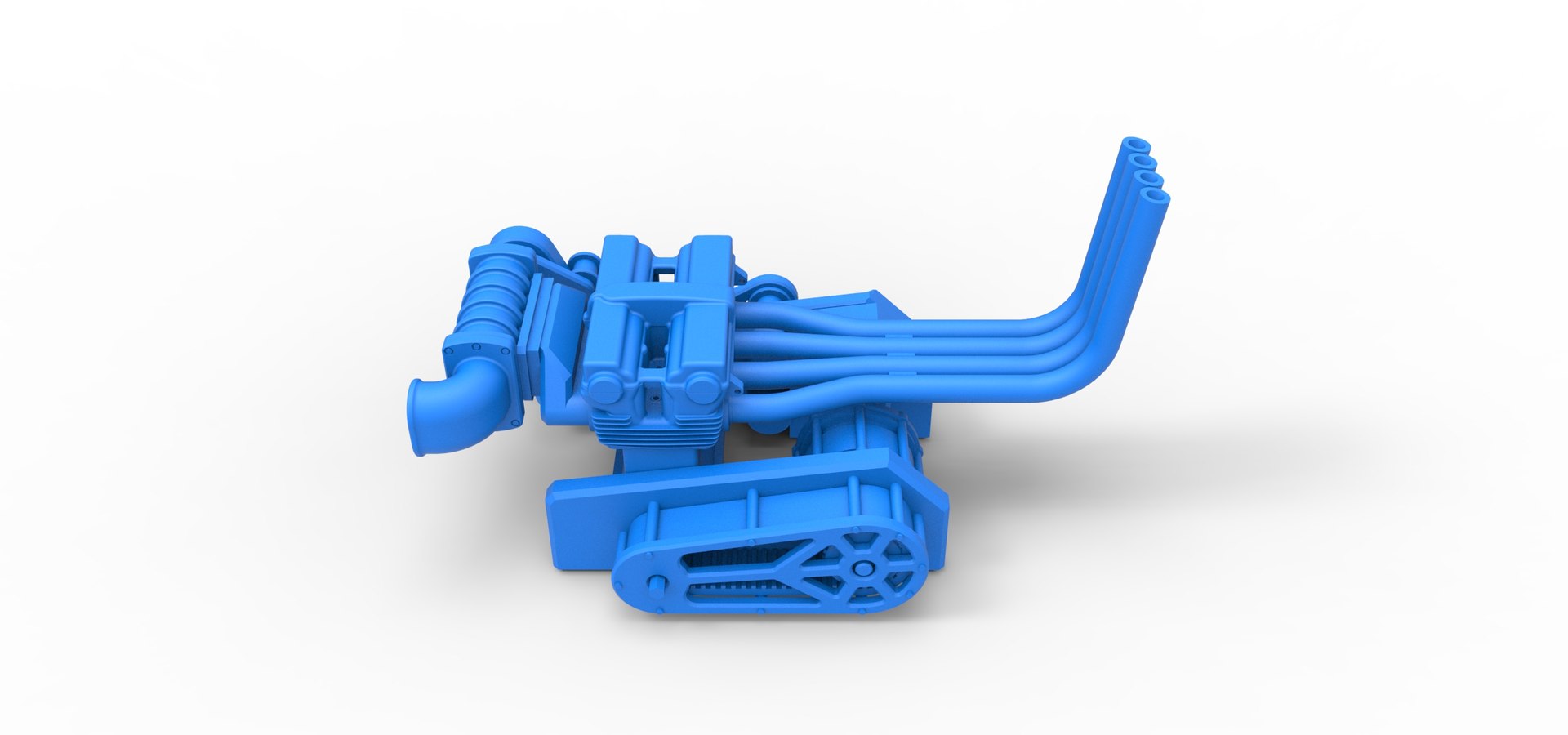 Diecast Engine Of Top Fuel Dragster Motorcycle Scale 1 To 25 3D Model ...