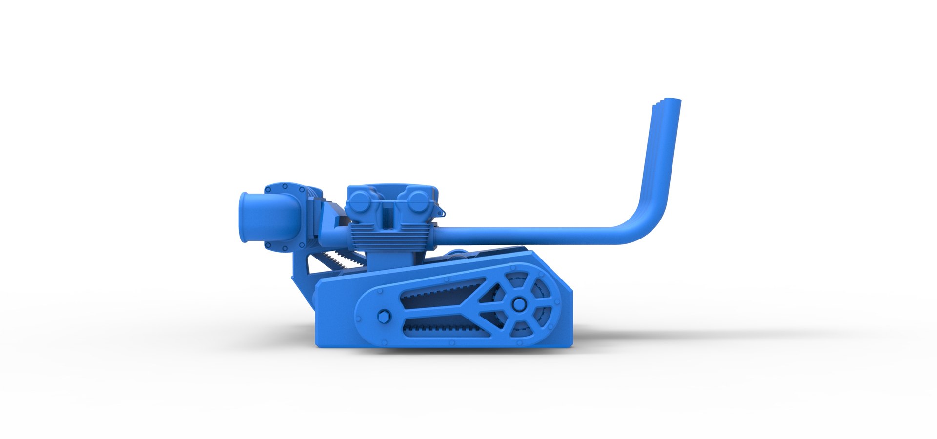 Diecast Engine Of Top Fuel Dragster Motorcycle Scale 1 To 25 3D Model ...
