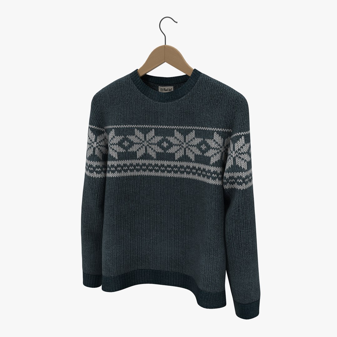 Sweater on Hanger 3D model preview