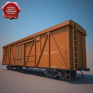 3d model of goods wagon 11-066