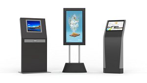 3D Electronic Kiosk Collection model