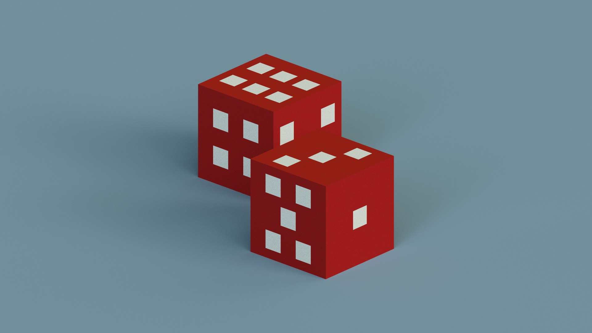 3D Voxel Dice model https://p.turbosquid.com/ts-thumb/vF/z5ZKjC/19/dice10/png/1642778606/1920x1080/fit_q87/0643ea00ebfbdcdd6c2242e2c86e2739d4d4c87a/dice10.jpg