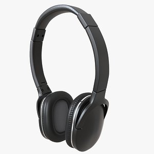 on-ear headphones 3D model