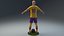 Jogador de futebol 3D 4K equipado