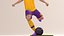 Jogador de futebol 3D 4K equipado