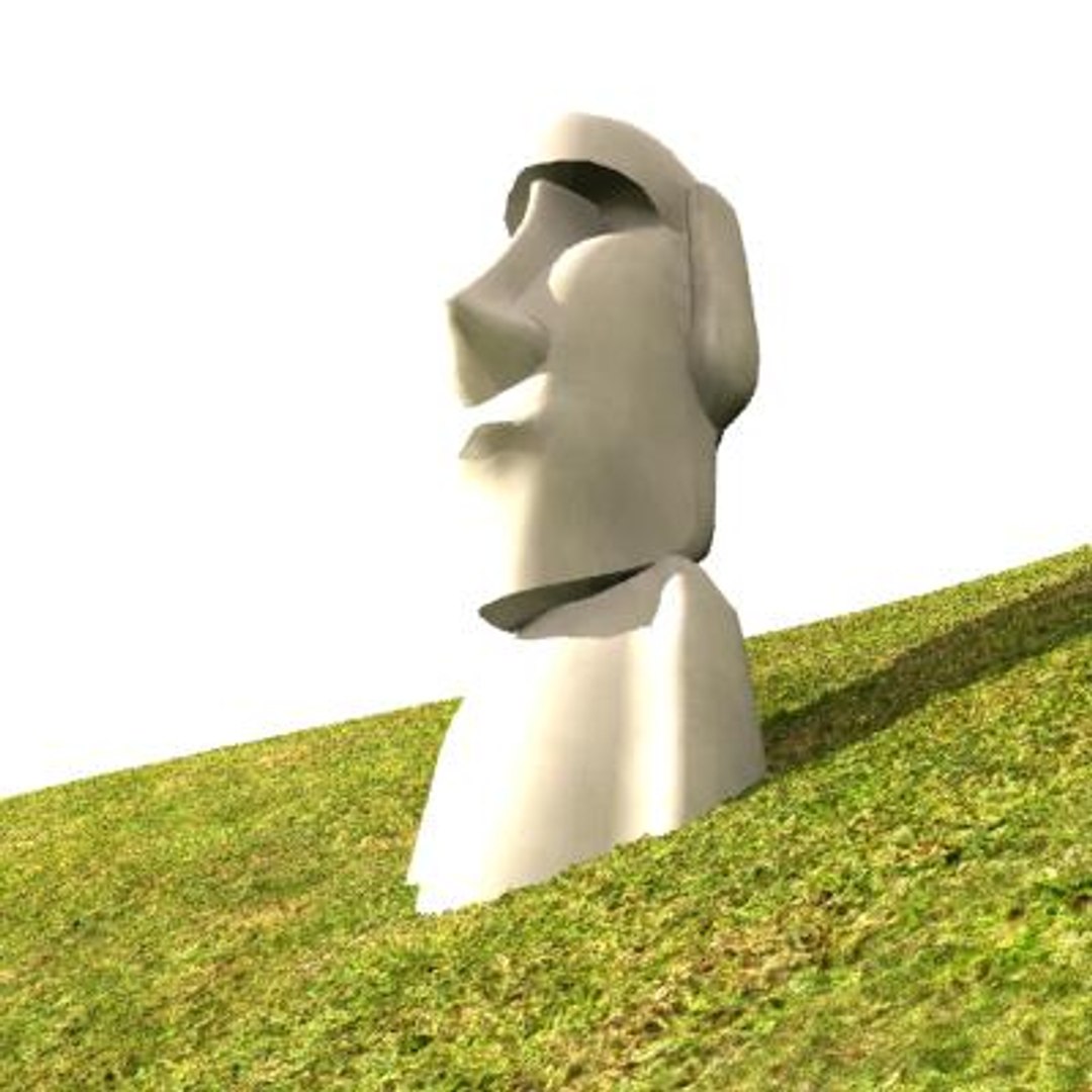 moai easter island 3d model