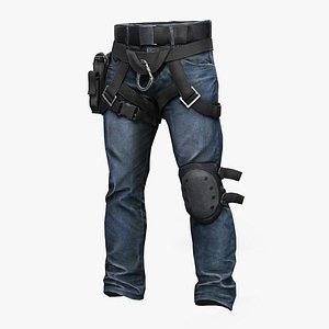 Tactical Jeans with Knee Pad and Holster