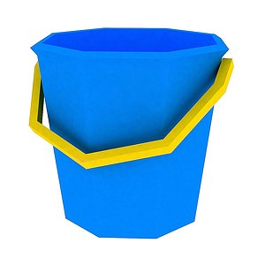 3D bucket spade 06 model
