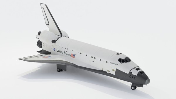 3d space shuttle spacecraft model