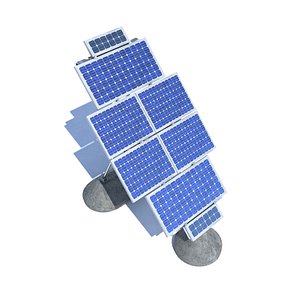 Solar Panel Farm High Detaile