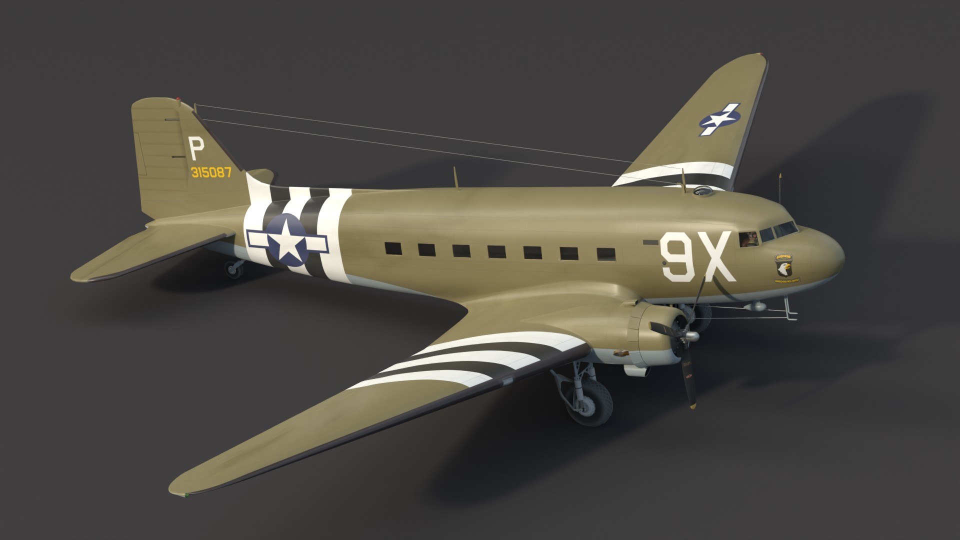 3D Douglas C47 Skytrain SC https://p.turbosquid.com/ts-thumb/vG/Hi3ILA/1j/c47scpr6/jpg/1747774883/1920x1080/fit_q87/be82ff9f11792a9091900bdd702c6e278141f958/c47scpr6.jpg