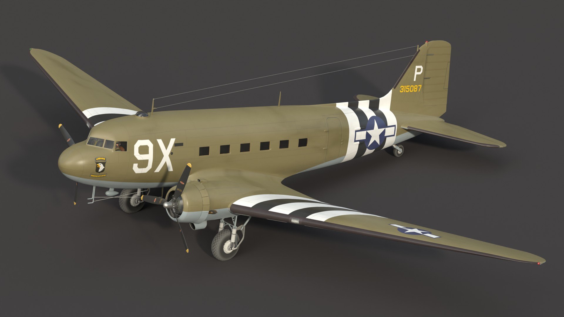3D Douglas C47 Skytrain SC https://p.turbosquid.com/ts-thumb/vG/Hi3ILA/En/c47scpr8/jpg/1747774884/1920x1080/fit_q87/fb23dddf0174a837f380a6589cd0f5f86eb07a09/c47scpr8.jpg