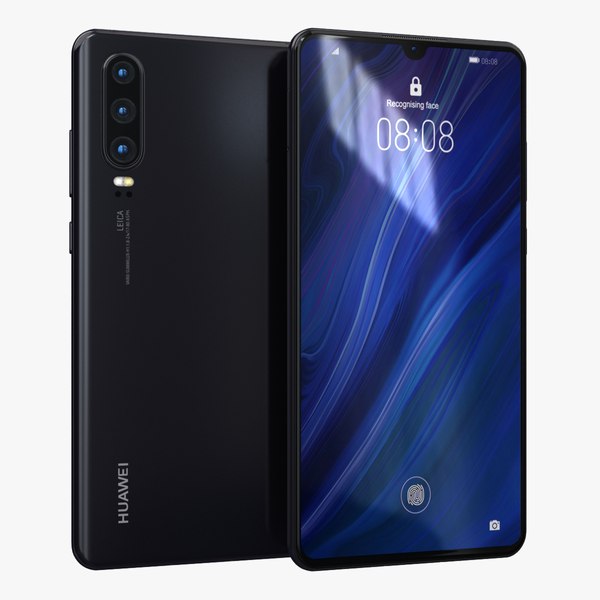 3D huawei p30 black - TurboSquid 1403224