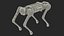 Schmutziger Roboterhund, animiert für Cinema 4D