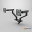 Dual Monitor Arm 3D model