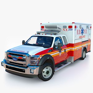 Ambulance FDNY Ford F-550 model