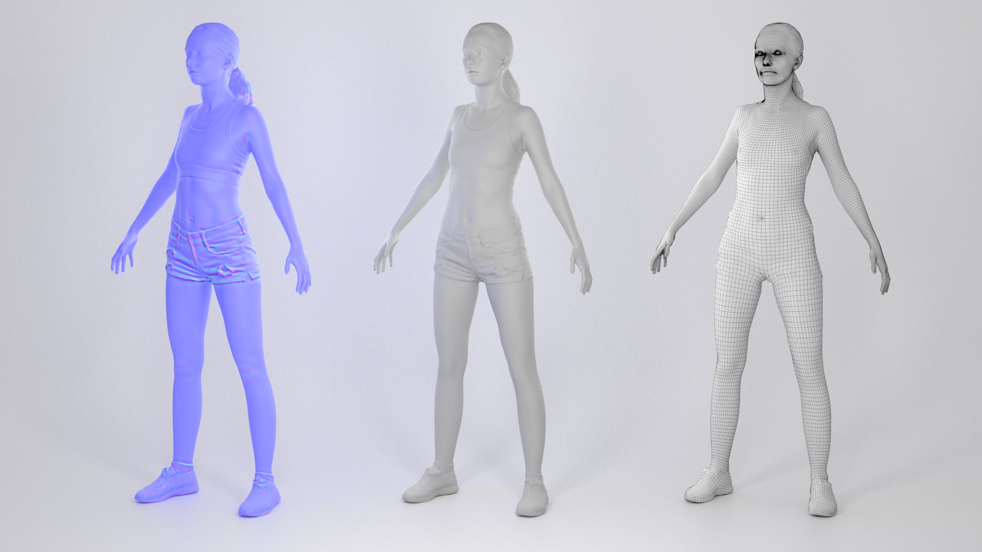 3D Model Animation Ready Woman - TurboSquid 1546829