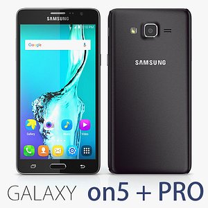 Samsung Galaxy On5 + PRO Black Leather