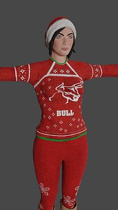 ennie woman ready games 3D model