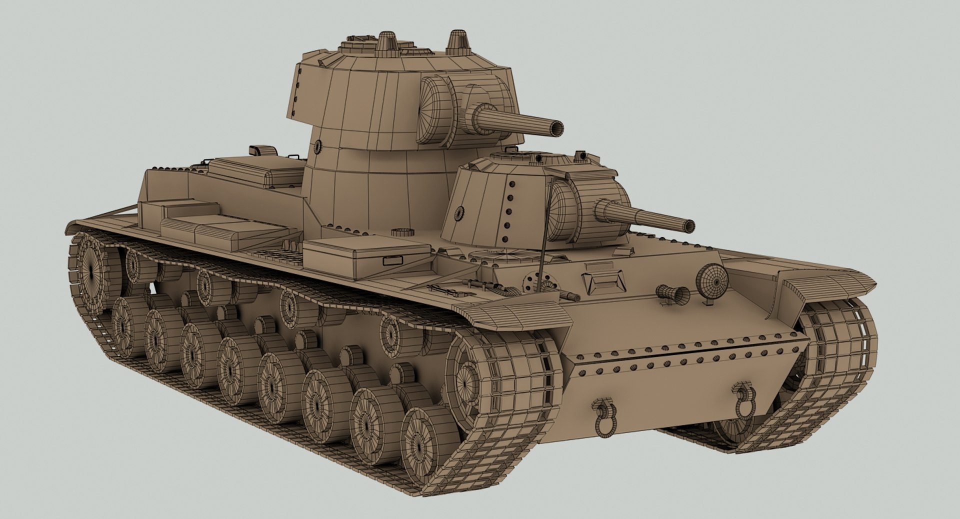 3D Model Ww2 Soviet Russian Smk - TurboSquid 1292018