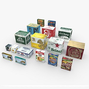 00-KT54-Carton box - Thai product 3D model