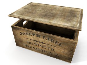 wooden crate 3d max