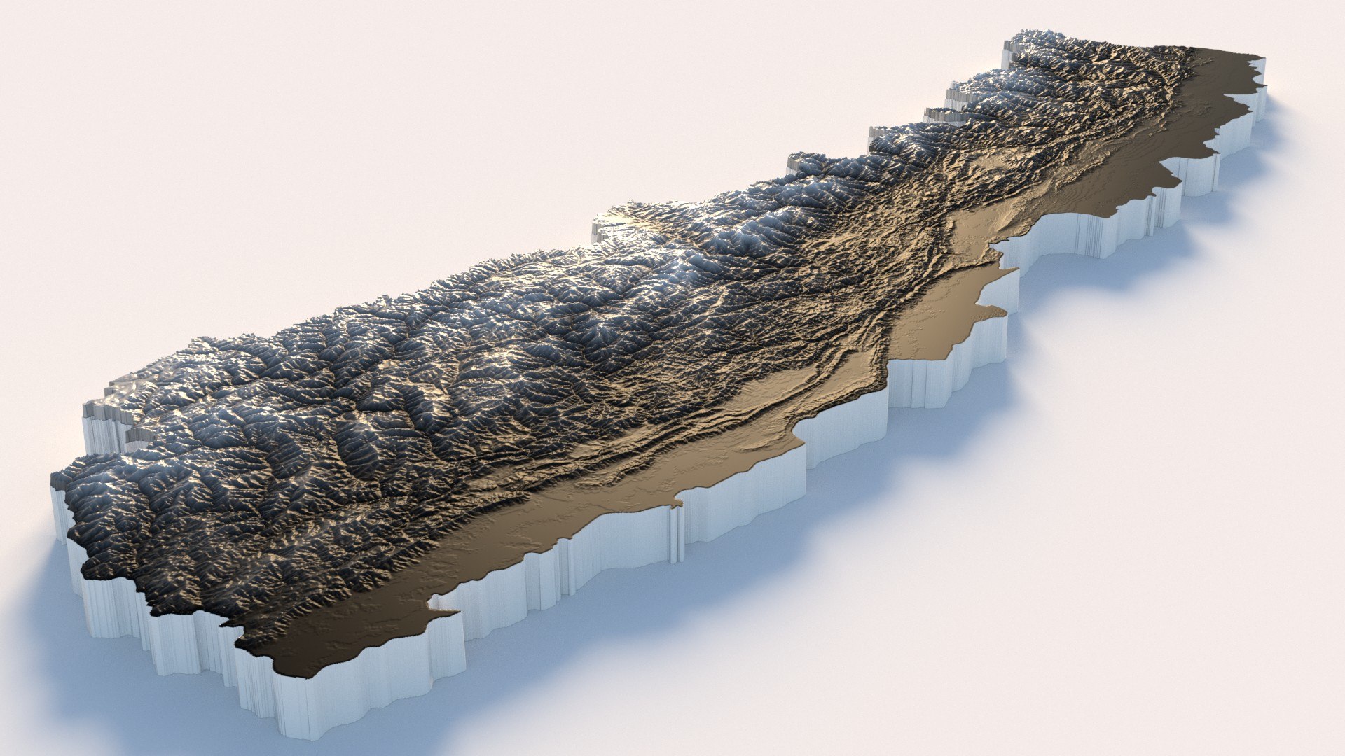 3D Nepal Terrain Map - TurboSquid 2336540