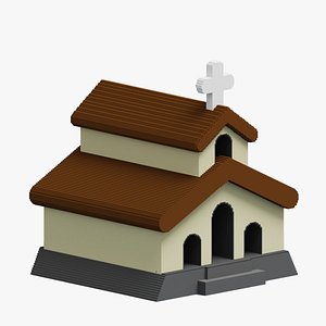 3D model Voxel Church