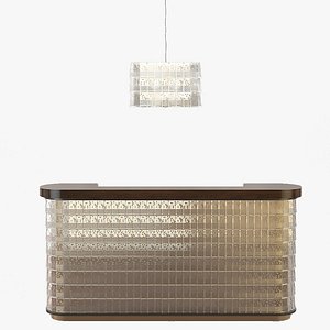bar counter 3D model