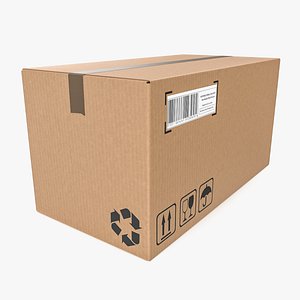 Cardboard box 12 3D model