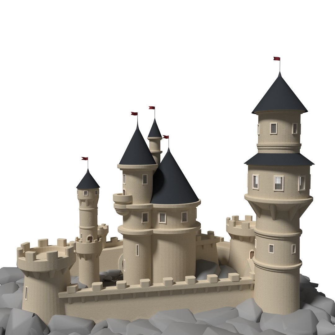 3D Medieval Castle Model - TurboSquid 1178390