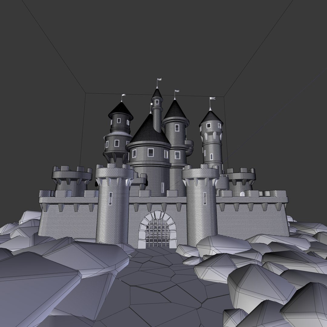 3D Medieval Castle Model - TurboSquid 1178390