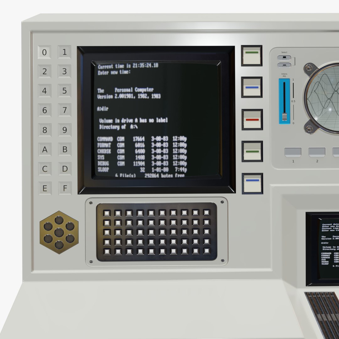Retro Computer 16 Model - TurboSquid 1553810