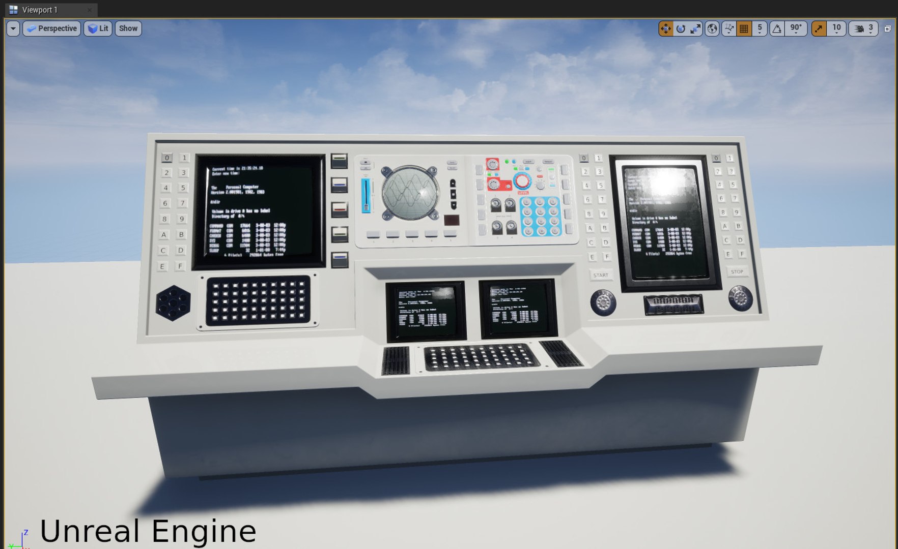 Retro Computer 16 Model - TurboSquid 1553810