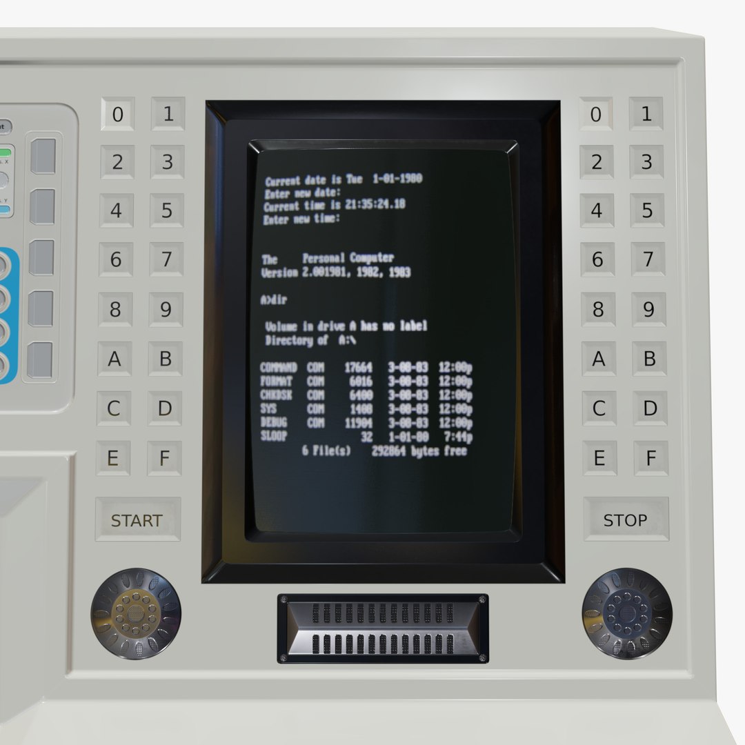 Retro Computer 16 Model - TurboSquid 1553810