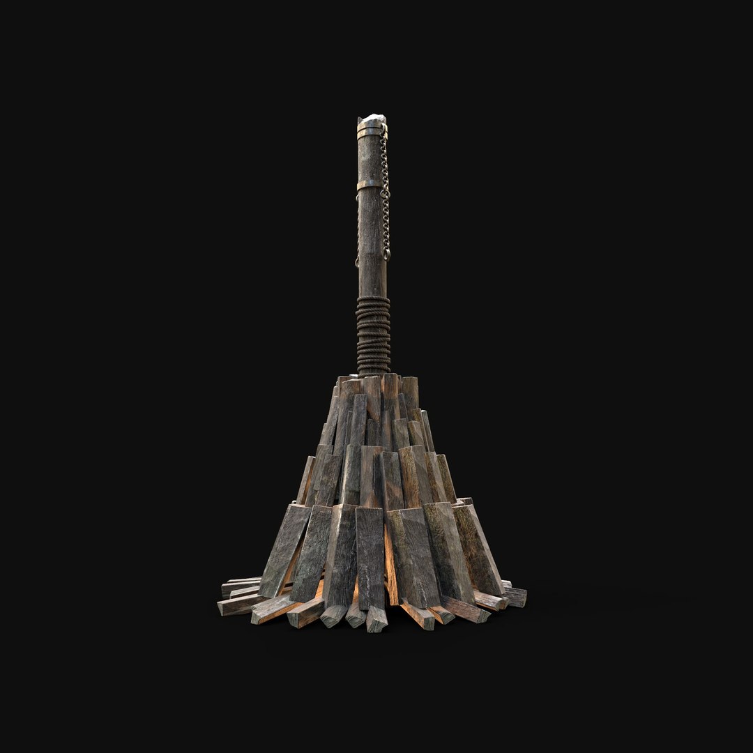 3D WITCH STAKE TORTURE TORMENT DEATH PYRE - TurboSquid 1864999