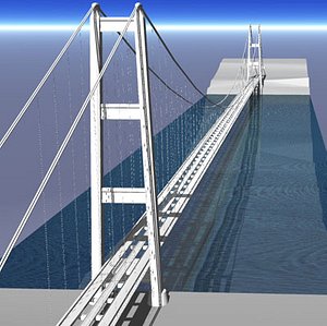 3ds strait messina bridge