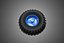 BLUE RIM RUBBER WHEEL TIRE TYRE HUB BEARING CART PNEUMATIC TREAD