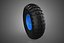 BLUE RIM RUBBER WHEEL TIRE TYRE HUB BEARING CART PNEUMATIC TREAD