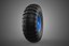 BLUE RIM RUBBER WHEEL TIRE TYRE HUB BEARING CART PNEUMATIC TREAD